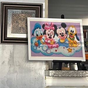 Baby Minnie Mickey Pluto and Donald it would be great in a babies nursery